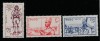 Togo , Colonii franceze 1941 - Omnibuse , Apararea tarii , serie 3 valori, dantelate , MNH , Mi.156-158, Militar, Nestampilat