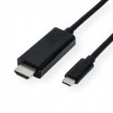 Cablu USB tip C la HDMI 4K30Hz T-T 2m Negru, S3731, Oem