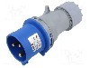 Conector alimentare AC, IEC 60309, IP44, 32A, 0,23kV, 3 pini, TAIZHOU BAOLUDA ELECTRIC - QX-260