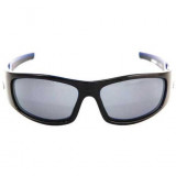 Ochelari Gloss Black Blue Crystal Frame Smoke Lens
