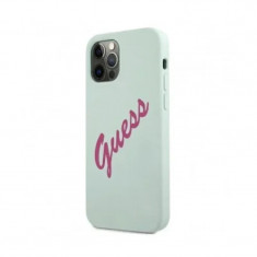 Husa Cover Guess Silicone pentru iPhone 12/12 Pro Vintage GUHCP12MLSVSBF Fucshia