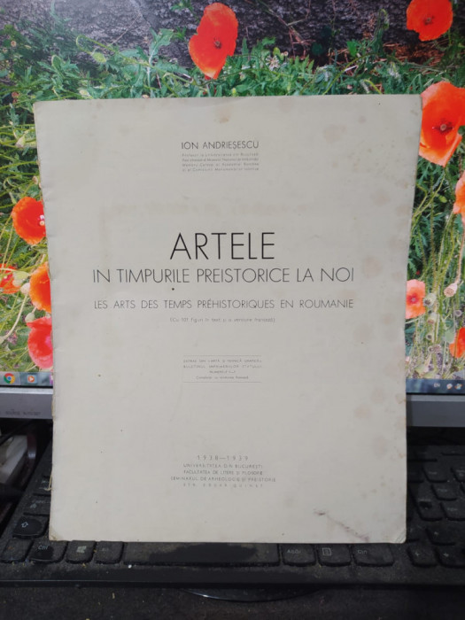 Artele &icirc;n timpurile preistorice la noi, București 1938-39 I. Andrieșescu, 065