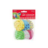 Cumpara ieftin Forme Spuma Autoadeziva DACO, 24 Buc/Set, Multicolor, Model Sa Ciocnim, Accesorii Craft, Accesorii Creatie, Forme Decorative din Spuma, Oua Decorative