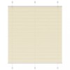 VidaXL Jaluzea plisată Crem 115x150 cm Lățime țesătură 114,4 cm