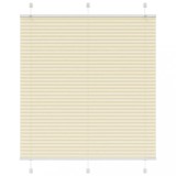 vidaXL Jaluzea plisată Crem 115x150 cm Lățime țesătură 114,4 cm