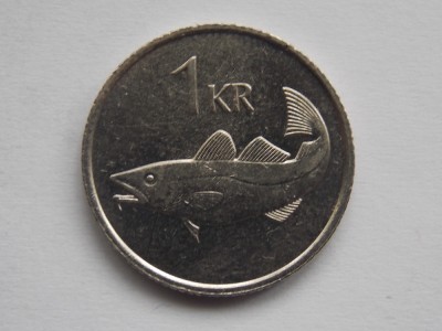 1 KRONA 1981 ISLANDA foto