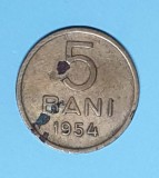 Moneda 5 Bani 1954 din perioada RPR