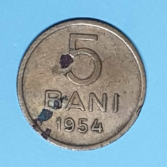moneda 5 Bani 1954 din perioada RPR