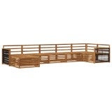 vidaXL Set de canapele de exterior 7 pcs natural 3383622