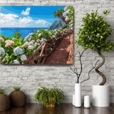 Set pictura pe numere (panza) Vedere la ocean 40x50 cm, Jad