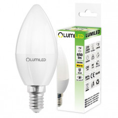 Bec LED E14 7W(65W) 650lm lumina calda – Lumiled