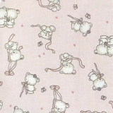 Sac de dormit vara 0.5 tog Loving bear pink 60 cm, KidsDecor