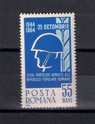 ROMANIA 1964 - ZIUA FORTELOR ARMATE ALE R.P.R., MNH - LP 594 foto