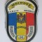 Emblema cauciucata 100x70 mm Armata Moldova:Regimentul transmisiuni Basarabia