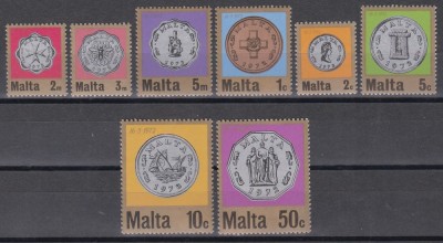 Malta 1972 - Monede noi, MNH foto