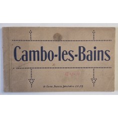 CAMBO - LES - BAINS , MINIALBUM CU 12 CARTI POSTALE ILUSTRATE DETASABILE , TEXT IN LIMBA FRANCEZA , INTERBELIC