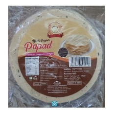 Annam Black Pepper Papadam (Papadam cu piper negru) 200g