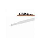 Tub termocontractibil alb 4.8mm/ 2.4mm 0.5m, Oem