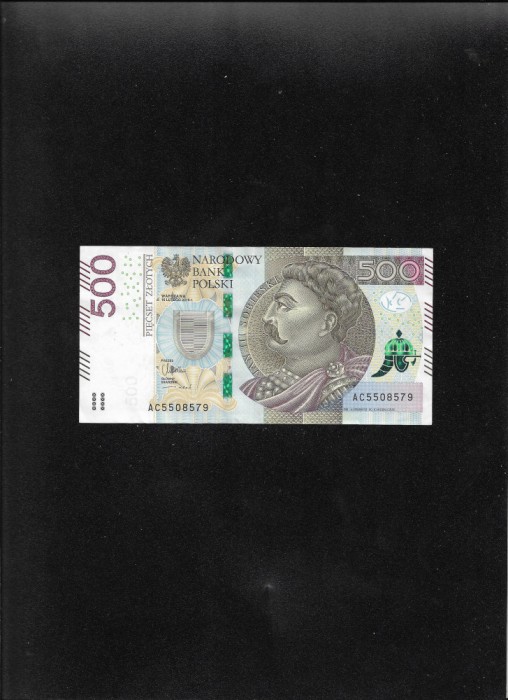 Polonia 500 zlotych zloti 2016 seria5508579