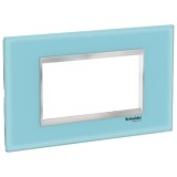 Rama Ornament 4M sticla Schneider Eazy Styl albastru crom LMR7914038