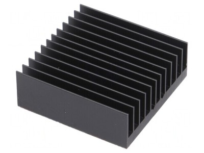 Radiator cu aripioare BGA negru 40mm x 40mm foto
