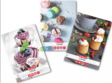 Caiet A4 80 file dictando motiv Cupcakes, Herlitz