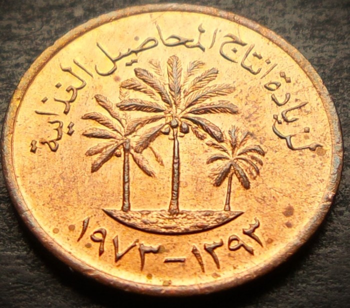 Moneda exotica 1 FILS - EMIRATELE ARABE UNITE, anul 1973 * cod 3870 = A.UNC