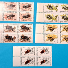 TIMBRE ROMÂNIA LP 1404/1996 INSECTE I (uzuale) -Bloc de timbre -MNH