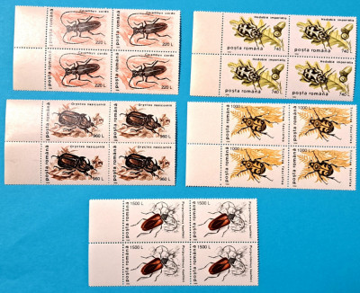 TIMBRE ROM&amp;Acirc;NIA LP 1404/1996 INSECTE I (uzuale) -Bloc de timbre -MNH foto