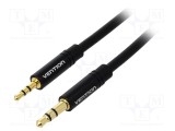 Cablu audio VENTION Jack 2,5mm la Jack 3,5mm 1,5m negru