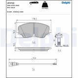 DELPHI LP3733 set placute frana,frana disc