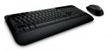 Kit tastatura + mouse Microsoft 2000 Wireless Desktop Media Negru