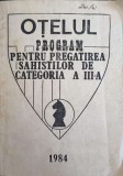 PROGRAM PENTRU PREGATIREA SAHISTILOR DE CATEGORIA A III-A-COLECTIV-241586
