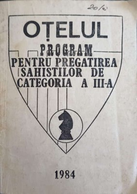 PROGRAM PENTRU PREGATIREA SAHISTILOR DE CATEGORIA A III-A-COLECTIV-241586 foto