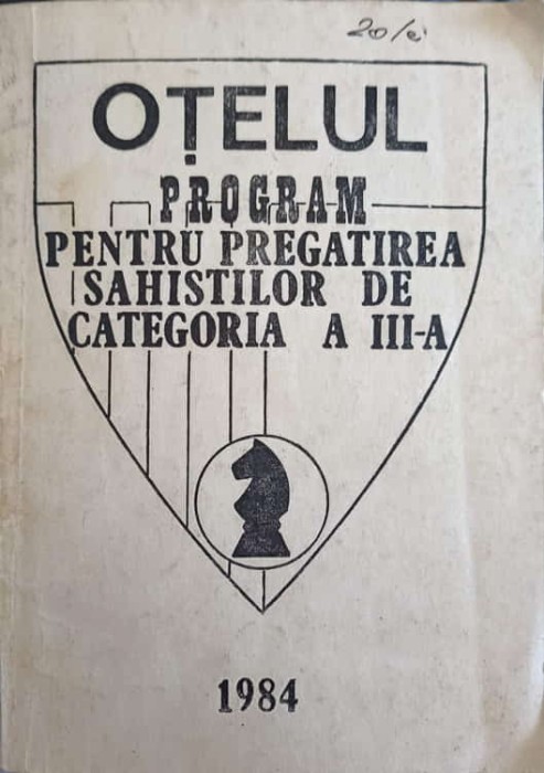 PROGRAM PENTRU PREGATIREA SAHISTILOR DE CATEGORIA A III-A-COLECTIV-241586