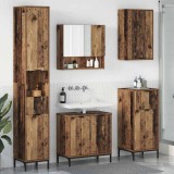 vidaXL Set de mobilier pentru baie Lemn Vechi Lemn de inginerie, Metal 3393121