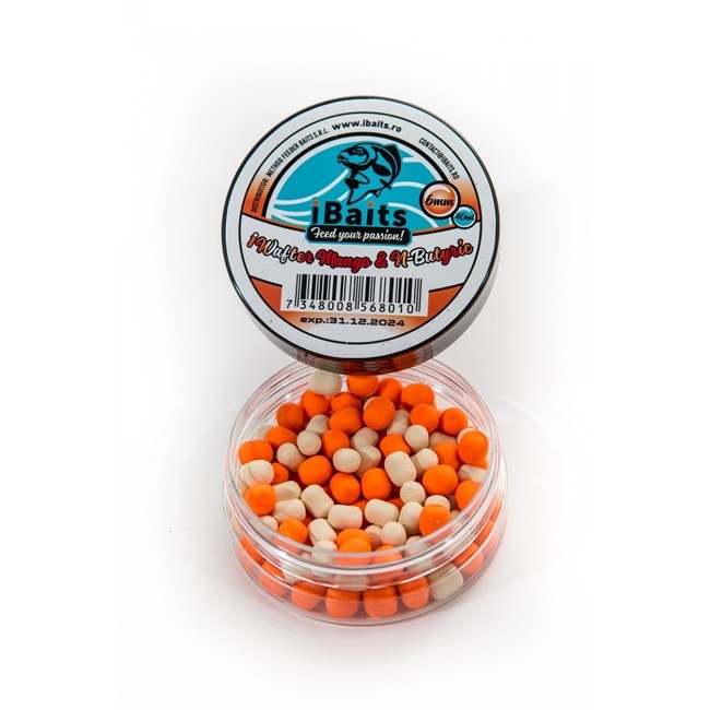Mini Dumbell Critic Echilibrat iBaits iWafter Mango &amp; N-Butyric 6mm 40ml/borcan