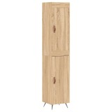 Dulap inalt, stejar sonoma, 34,5x34x180 cm, lemn prelucrat