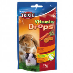 Trixie Drops Vitaminizat cu Morcov Rozatoare 75 g 6023 foto