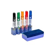 Cumpara ieftin Kit 5 markere Pilot VBoard Master si burete Pilot pentru table magnetice