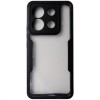 Husa tip 360, spate si fata, plastic transparent si TPU negru, pentru Xiaomi Redmi Note 13 Pro 5G, Poco X6