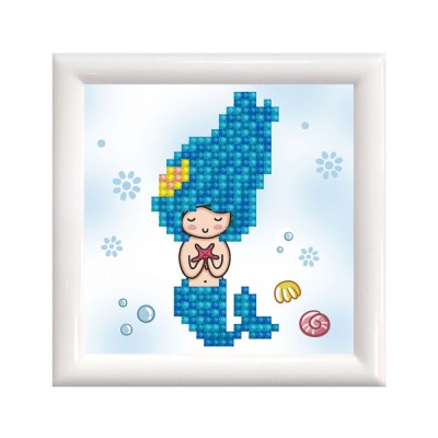 Set creativ tablou cu rama Sea Star, pictura cu diamante - sirena foto