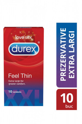 Prezervative-Prezervative Durex Feel Thin XXL 10 bucati foto