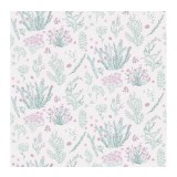 Tapet copii model floral, roz, verde, MY KINGDOM A90603