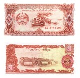Laos 20 Kip 1979 P-28r UNC