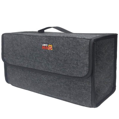 Organizator portbagaj Linomag&amp;reg;, Prevazut cu banda velcro pentru fixare, 50x24x17cm, Gri deschis foto