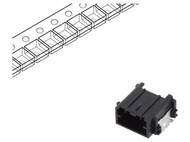 Conector Automotive Mini50 Tată Soclu PCB 4 PIN SMT