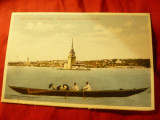 Ilustrata Constantinopole cca 1900 - Caiac turcesc pe mare, Necirculata, Printata
