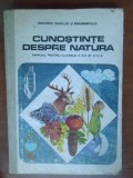 Cunostinte despre natura. Manual pentru cl.a3a si a4a