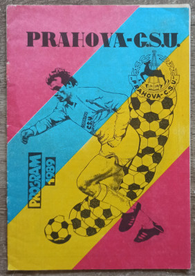 Program fotbal Prahova-CSU 1989 foto